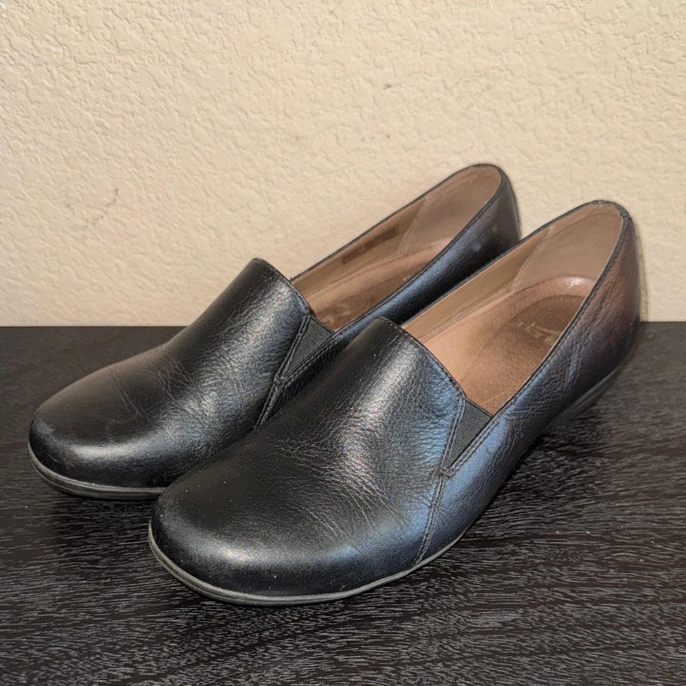 Dansko Farah Black Leather Loafers Women’s Size‎ 9.5